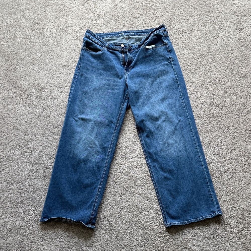 Old Navy Blue Flare & Wide Leg Jeans